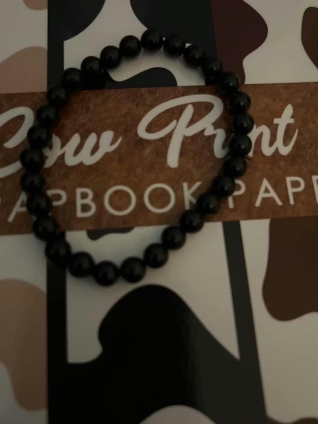 Customer photo review of ♏Scorpio Black Obsidian Bracelet – Powerful Protection & Grounding Energy(Oct 23-Nov 21）