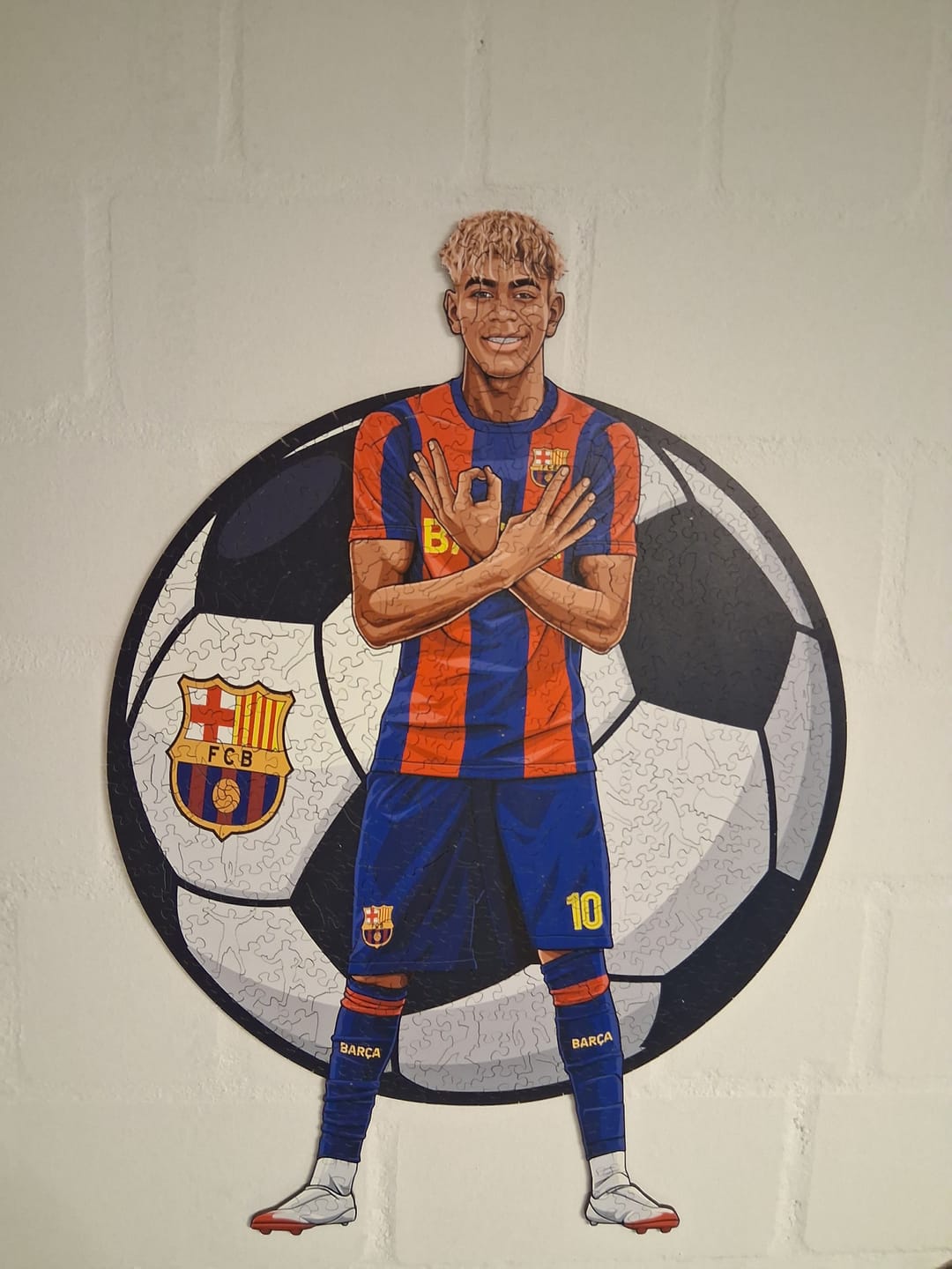 Customer photo review of Lamine Yamal - Holzpuzzle