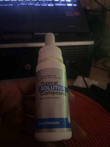 Customer photo review of Minoxidil 5% SOLUTION, 3x60ml pack