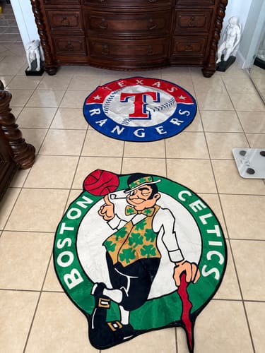 Customer photo review of Boston Celtics™ Rug