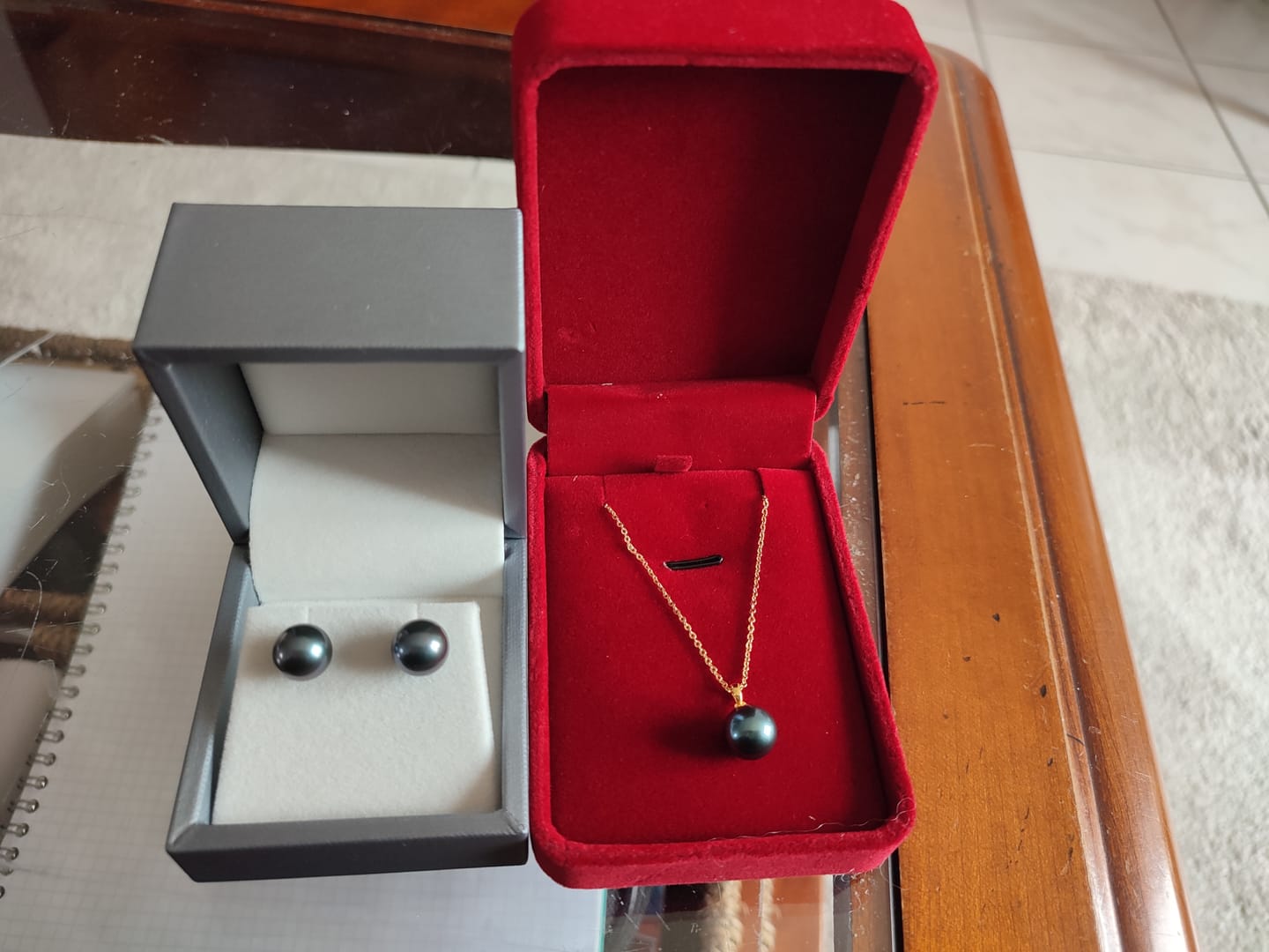 Customer photo review of Collier Perle de Tahiti Soélie