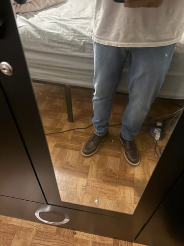 Customer photo review of Indiana MocToe Boot - luosjiet®boots - Dark Brown Lychee pattern Cowhide