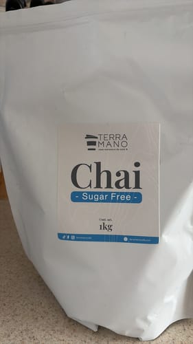 Customer photo review of Polvo para Té Chai Sugar Free 1 Kg