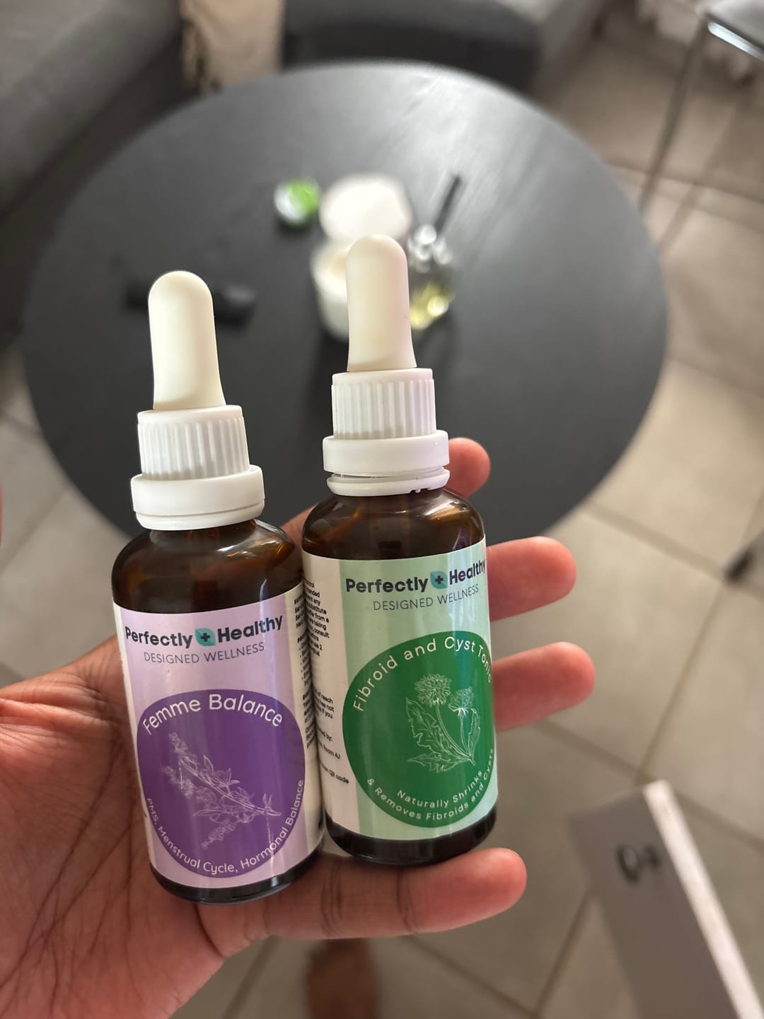 Customer photo review of Fibroid & Hormonal Balance Combo