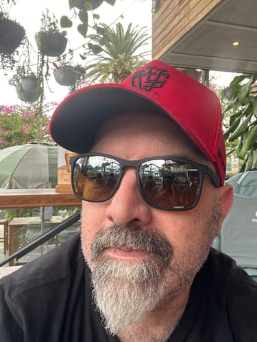 Customer photo review of LVCO Midnight Red A-Frame Snapback