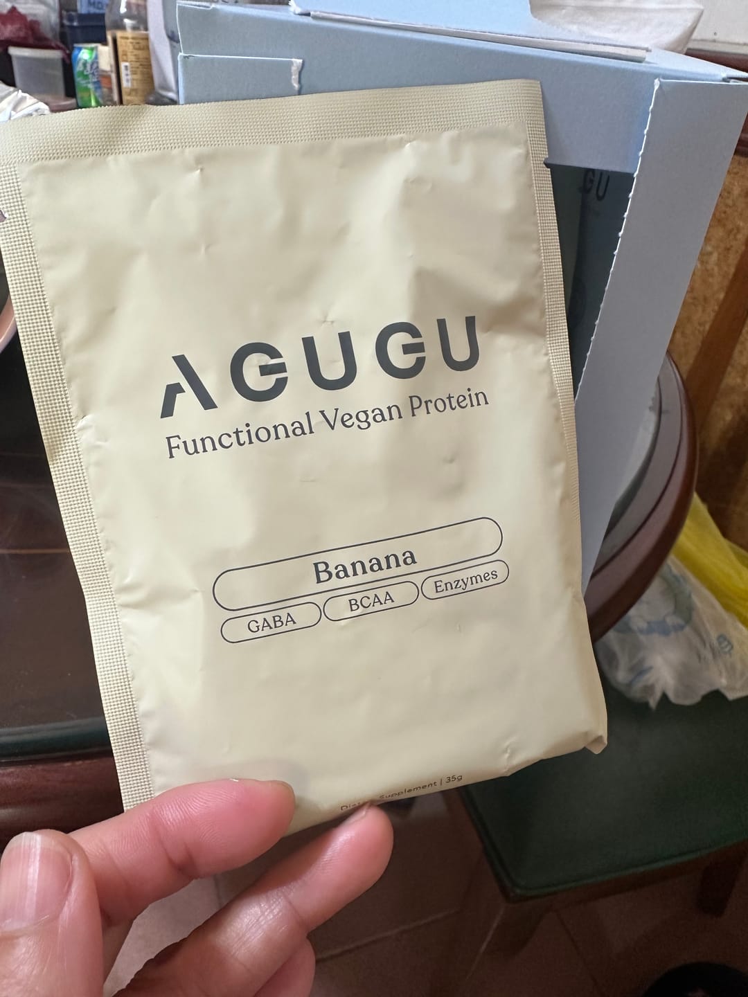 Customer photo review of 全素 豌豆蛋白飲－隨手包｜香蕉牛奶風味