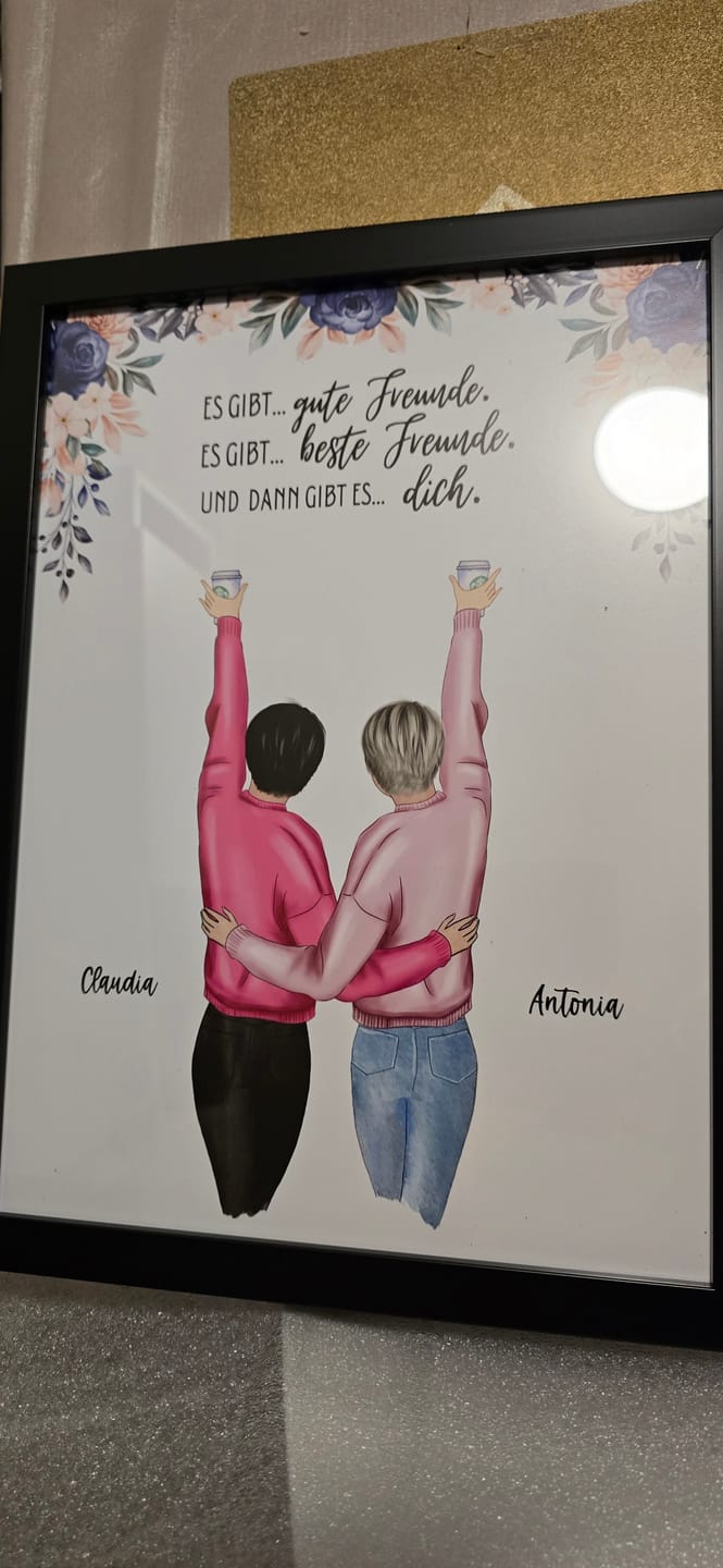Customer photo review of Best Friends Forever - Personalisiertes Poster