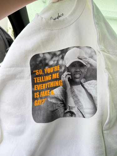 Customer photo review of Fake & Gay Crewneck