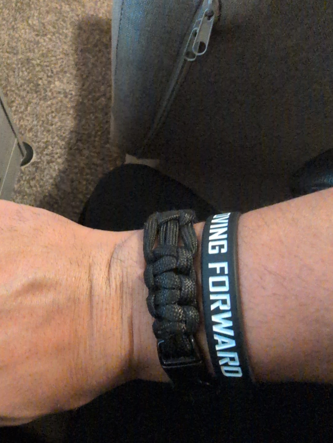 Customer photo review of Keep Moving Forward - Silicone Bracelet