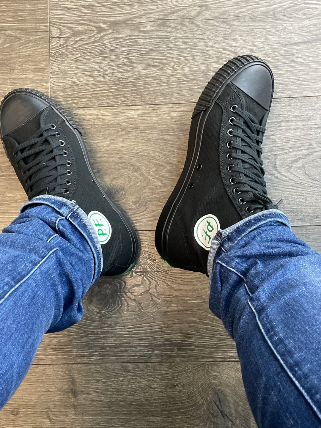 Customer photo review of 1993 Center Wide High-Top Black