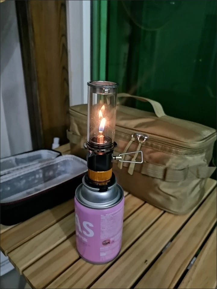 Customer photo review of Dreamlike Fuel-Powered Camping Lantern | Compact Outdoor Tent Light, Durable & Energy-Efficient, Battery-Free for Hiking & Adventures