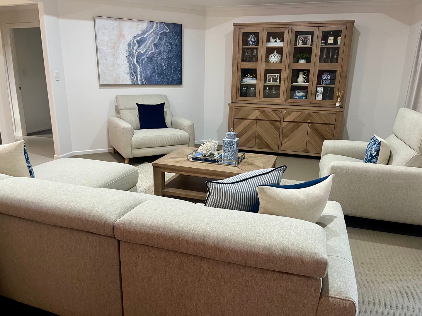 Customer photo review of Reef View Canvas In Antique Silver Frame