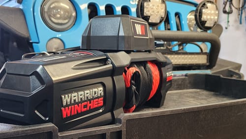 Customer photo review of Sentinel 12500lb Electric Winch - 12v Synthetic Rope