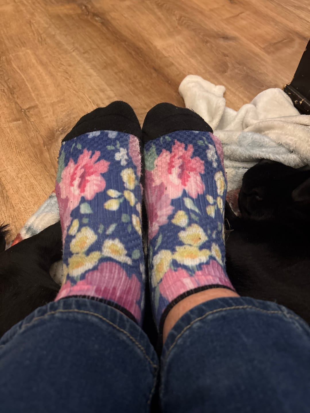 Customer photo review of Dark & Delicate Ankle Compression Socks 5-Pack Bundle