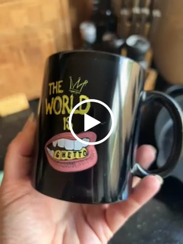Customer video review of The World Is Ghetto Mug
