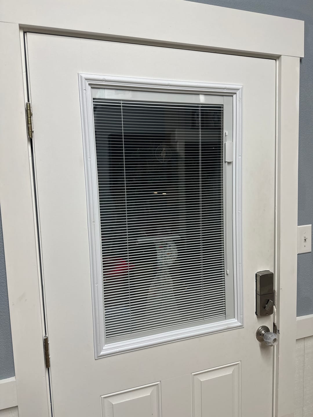 Customer photo review of Raise & Lower Blinds Glass and Frame Kit (Half Lite)