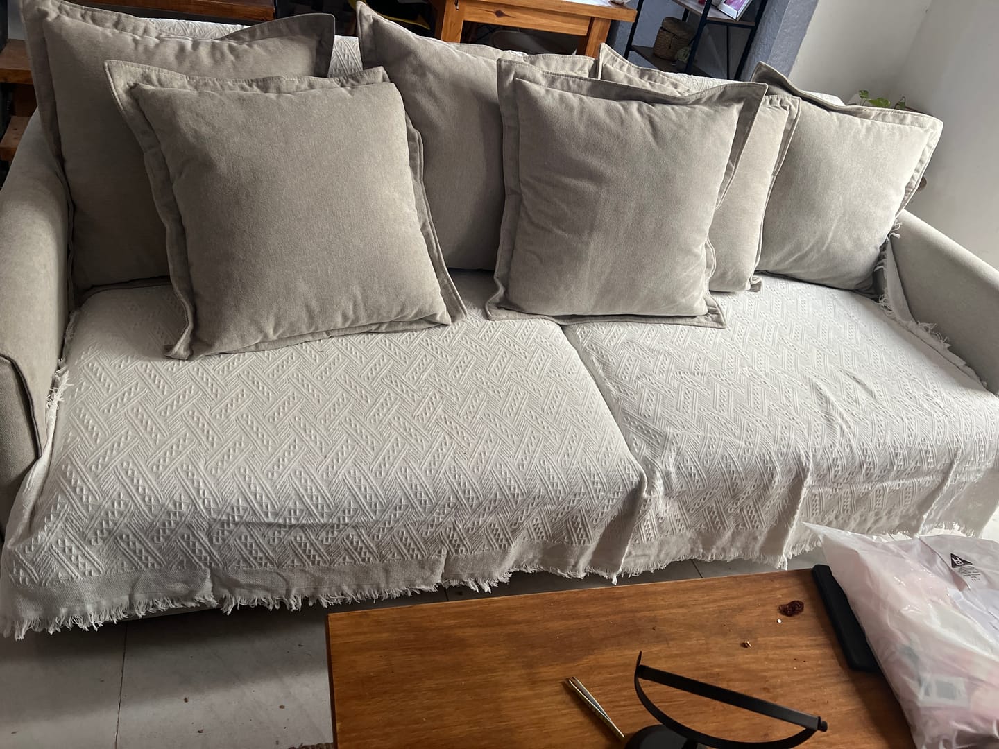 Customer photo review of Manta Para Sillon Y Pie De Cama 180cm X 230cm