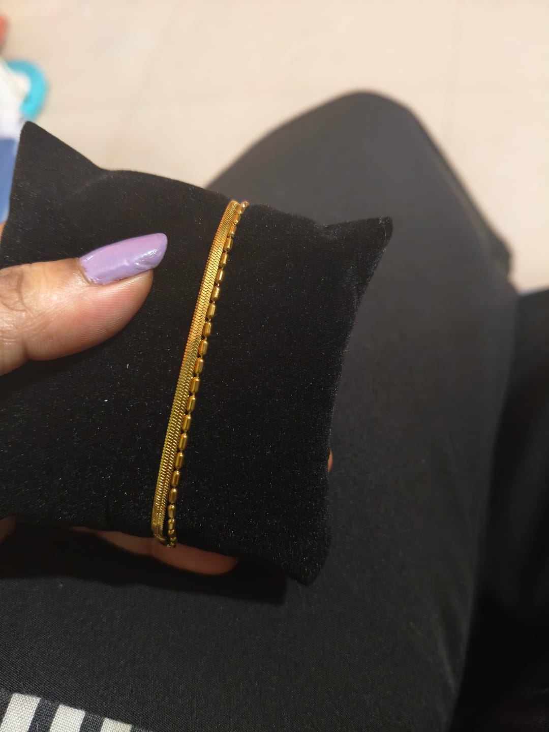 Customer photo review of Multi-layered Beaded Bracelet