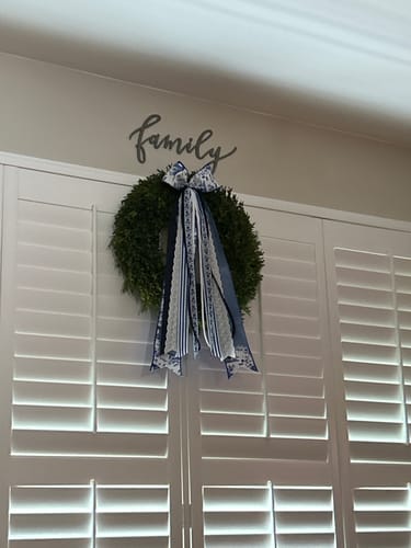 Customer photo review of Ginger Jar Wreath Ribbon