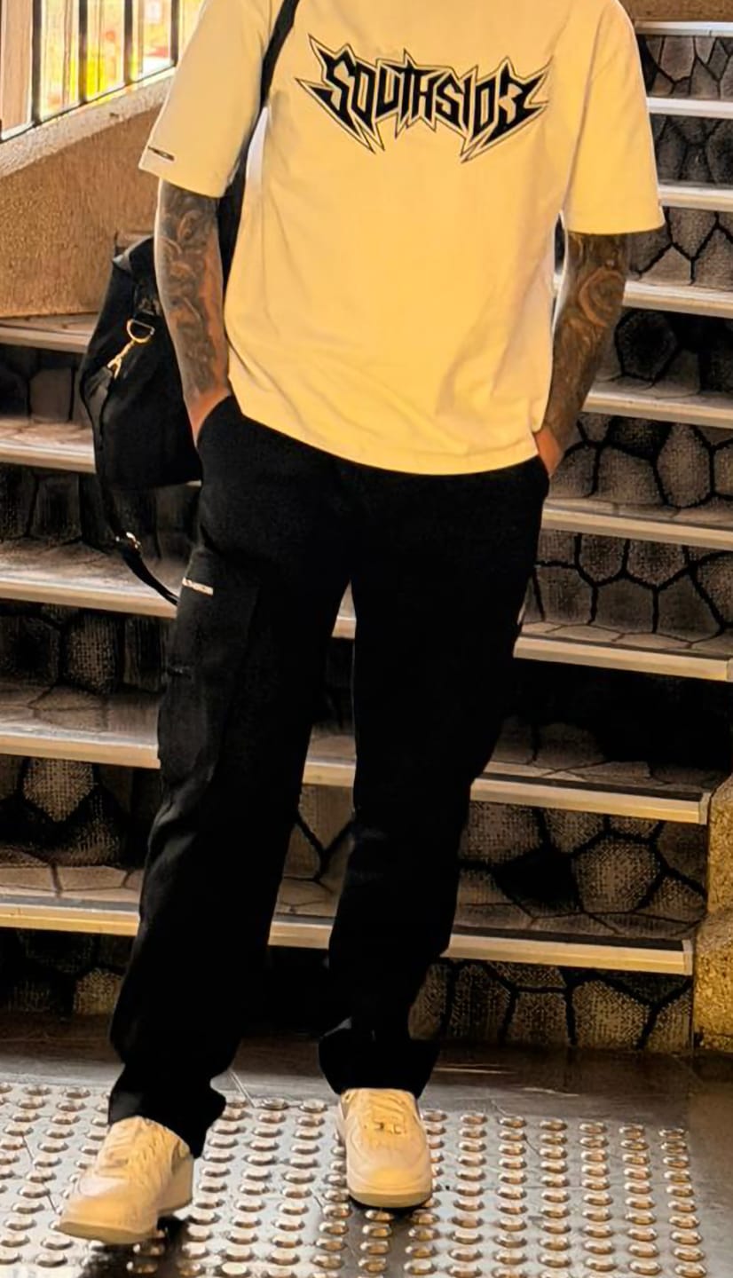 Customer photo review of Southside - Black Cargo Pants