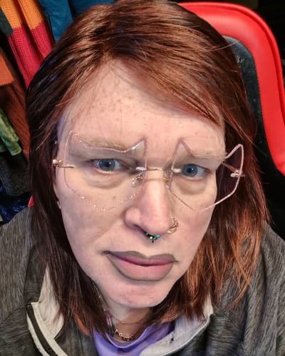 Customer photo review of Foxy Eyeglasses