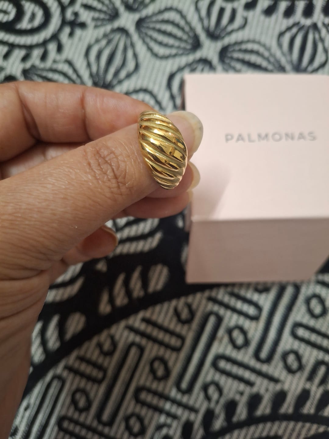 Customer photo review of Croissant Dome Ring
