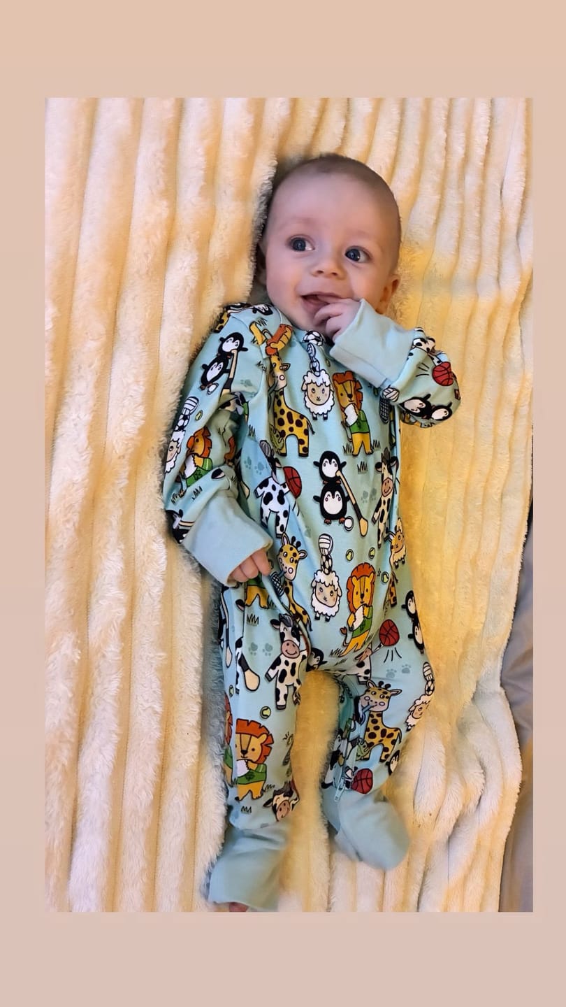Customer photo review of Sports Safari Onesie