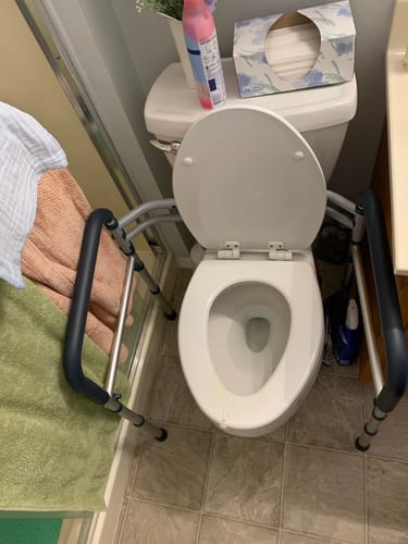 Customer photo review of Toilet Safety Rail (350lb)