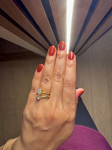 Customer photo review of Rogue Red Dipping Powder