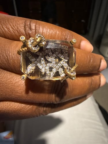 Customer photo review of Crystal Vault Vintage Ring