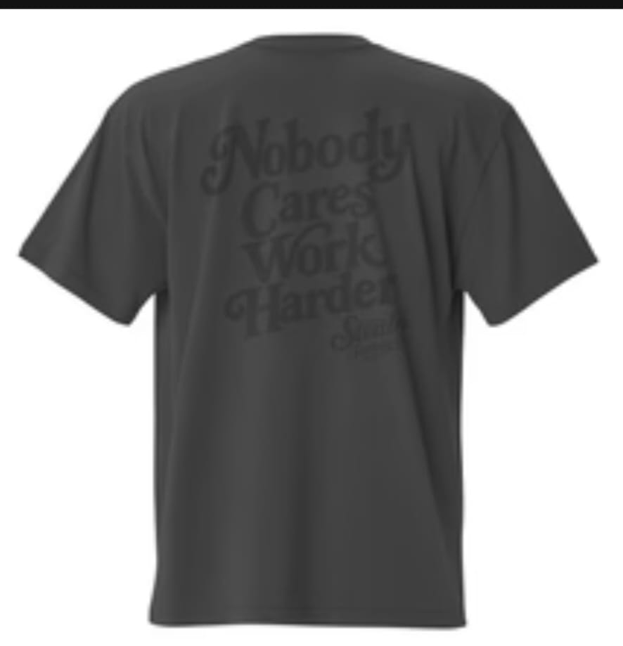 Customer photo review of Nobody Cares Oversized Tee