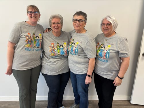 Customer photo review of Quilt Squad T-Shirt