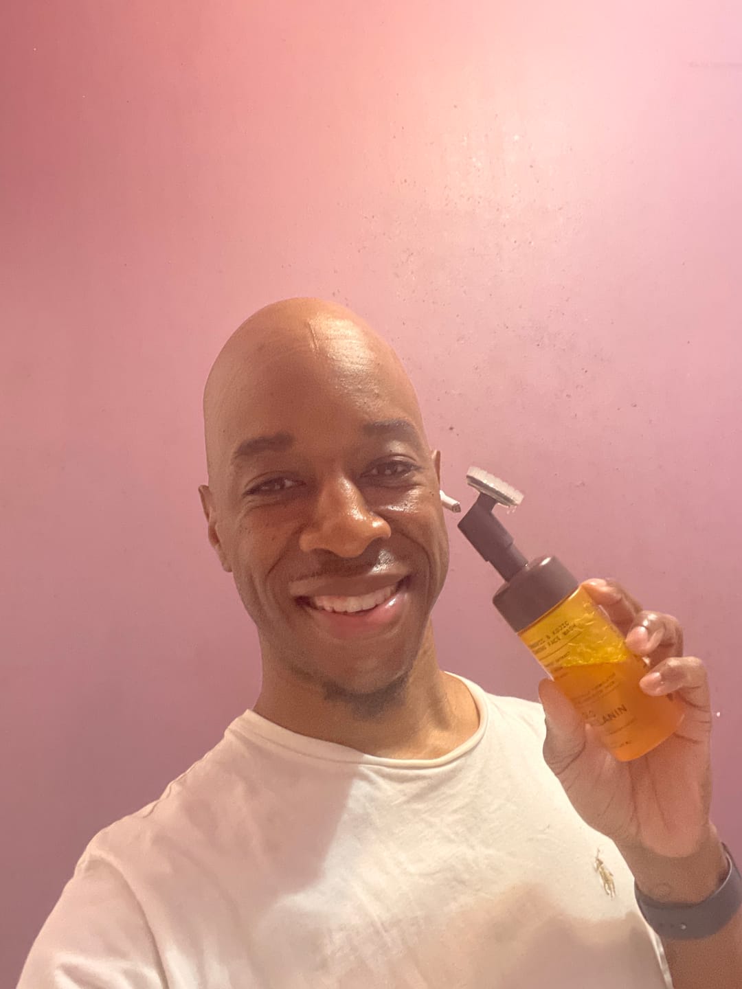 Customer photo review of Turmeric and Kojic Foaming Face Wash