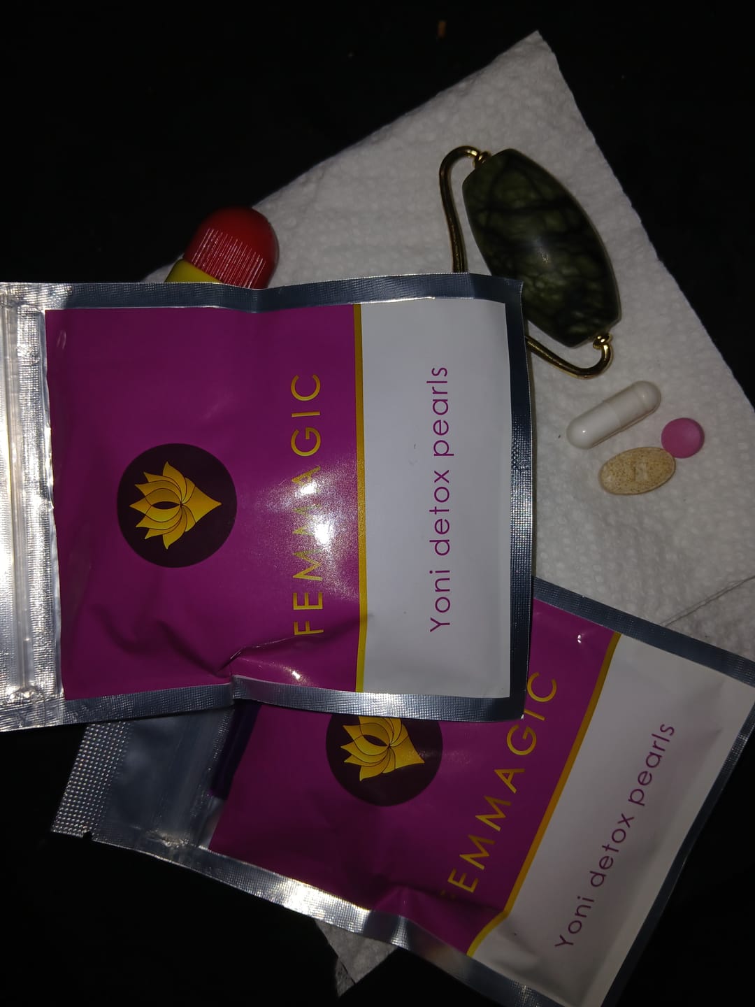 Customer photo review of Yoni Pearls (cleansing pearls)