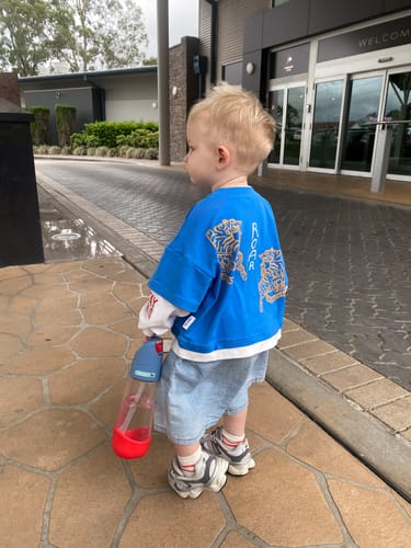 Customer photo review of Roar L/S layer tee - Blue