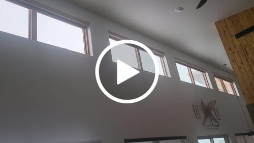 Customer video review of SmartWings Motorized Roller Shades 100% Blackout Safari