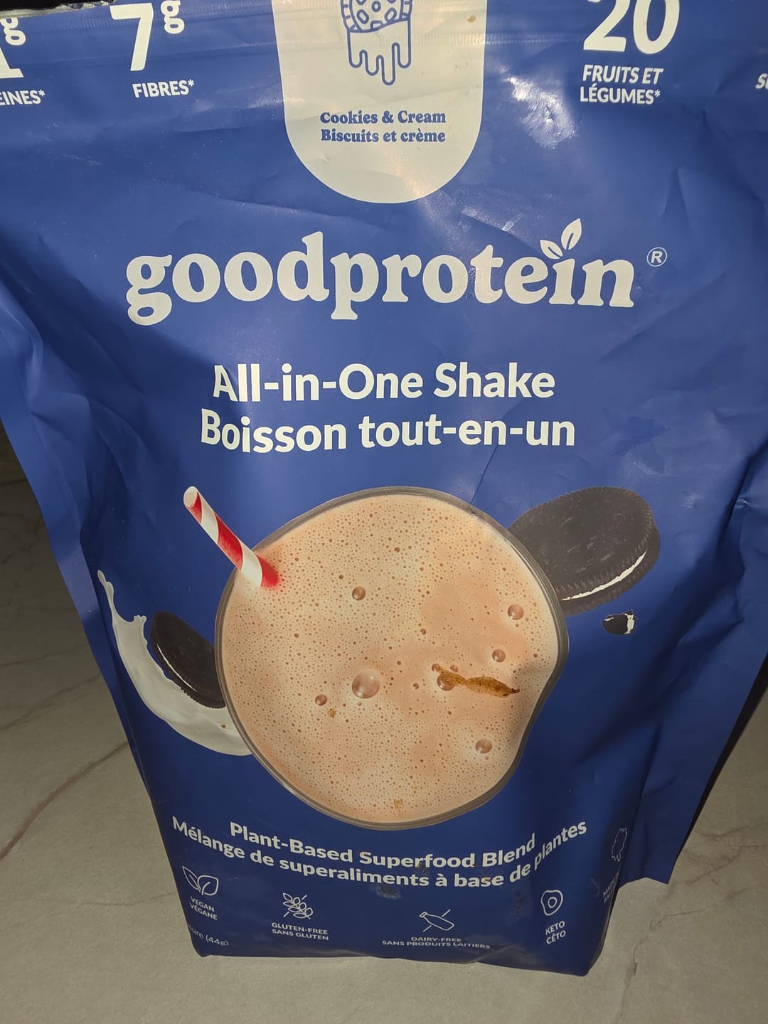 Customer photo review of Good Protein - Boisson tout-en-un - 440g