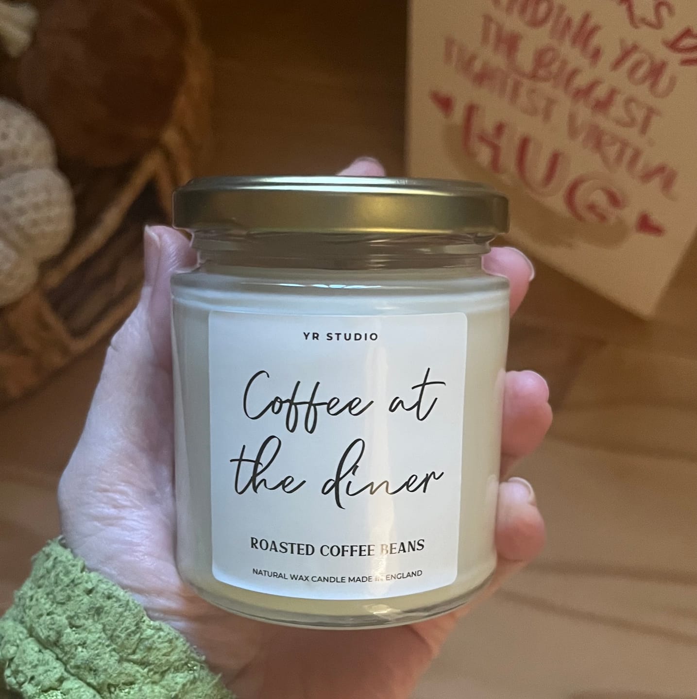 Customer photo review of "Coffee At The Diner" Candle