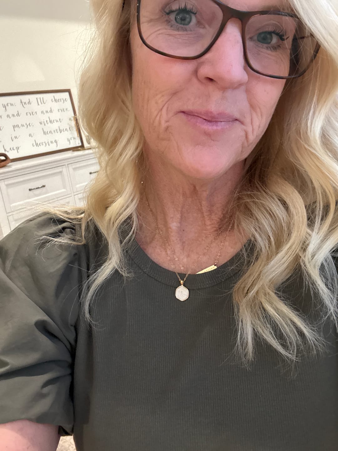 Customer photo review of The Living Light Necklace
