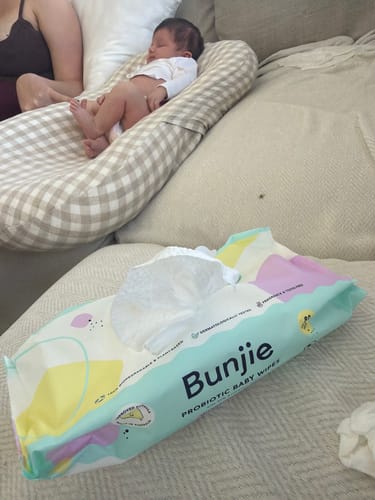 Customer photo review of 12 Pack of Probiotic Baby Wipes
