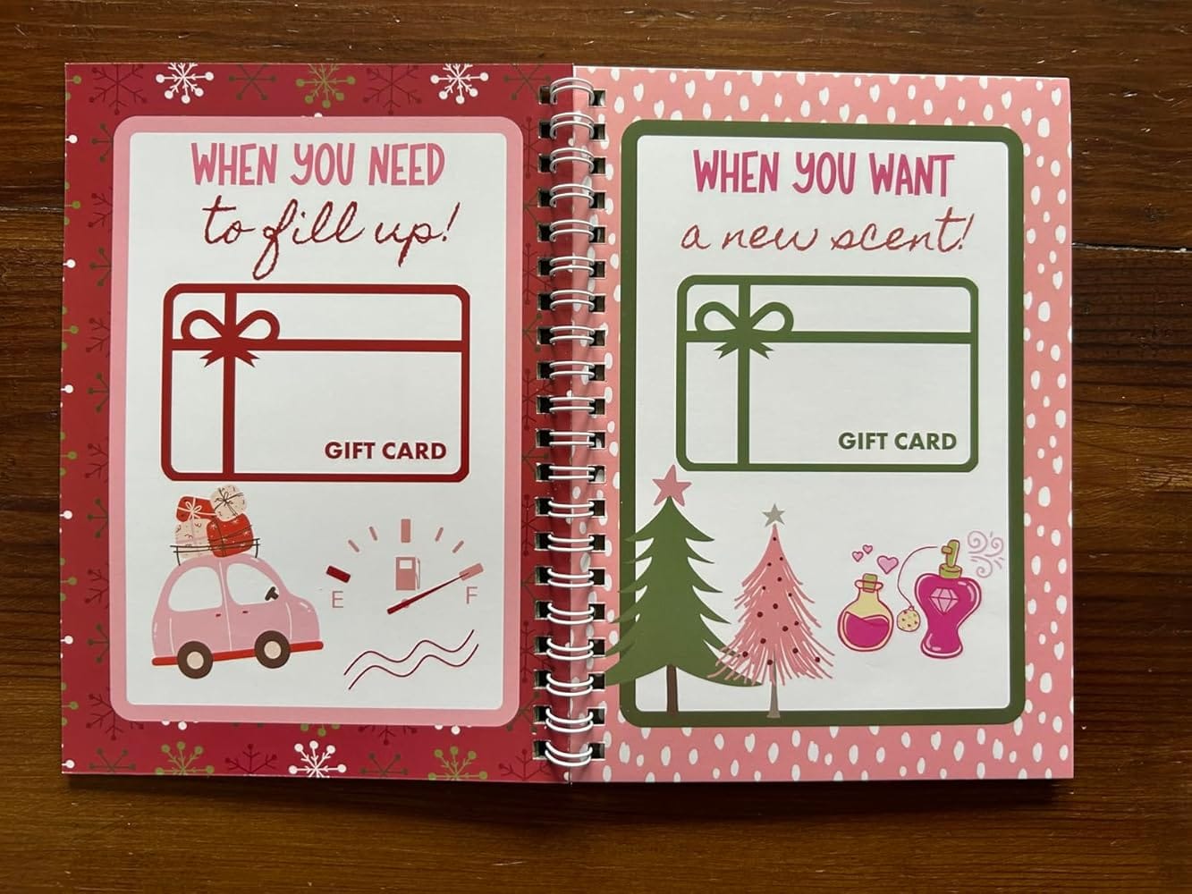 Customer photo review of Christmas Gift Card Book