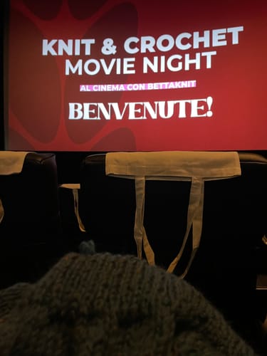 Customer photo review of KNITTING & CROCHET MOVIE NIGHT - MILANO - March 1