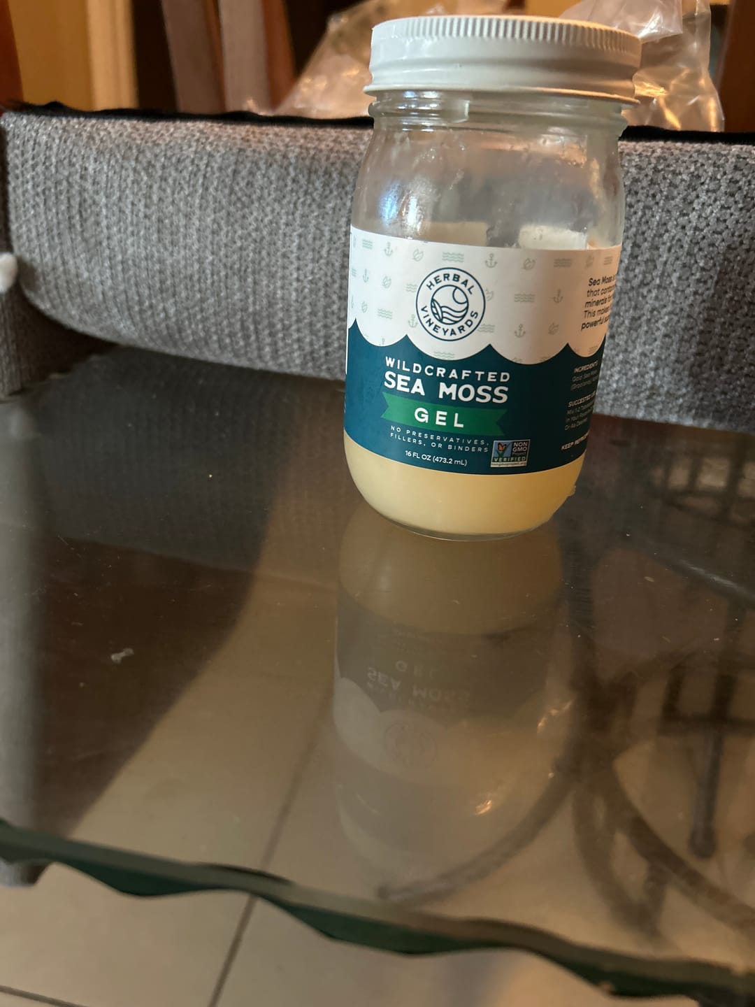 Customer photo review of EXCLUSIVE GOLD SEA MOSS GEL