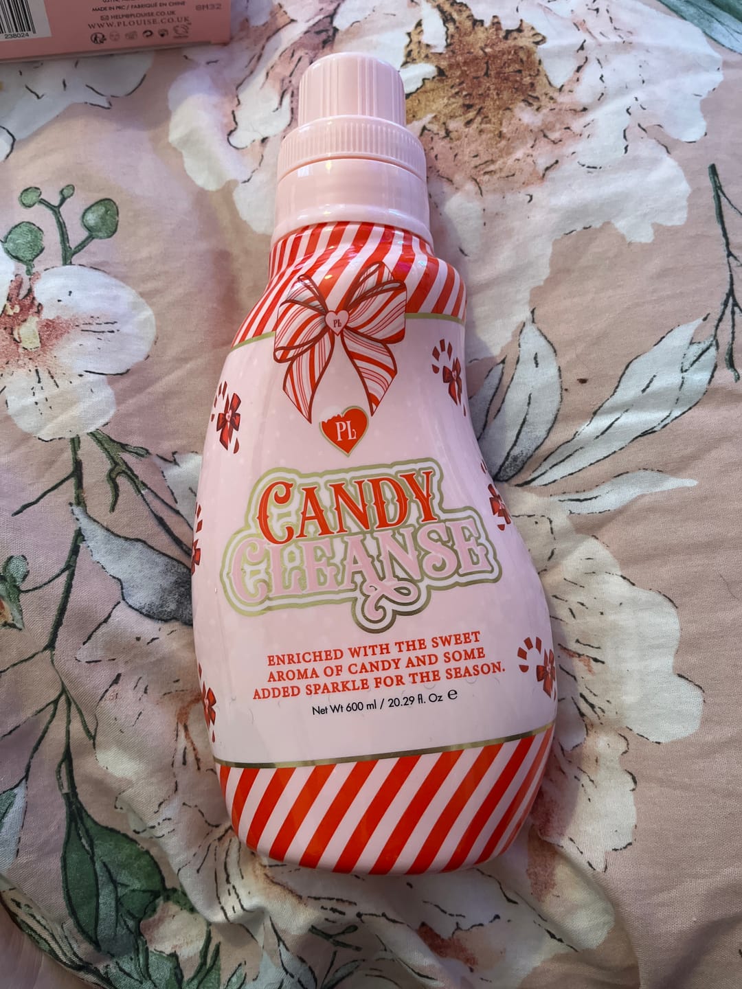 Customer photo review of P.Louise Candy Cane Cleanse Body Wash
