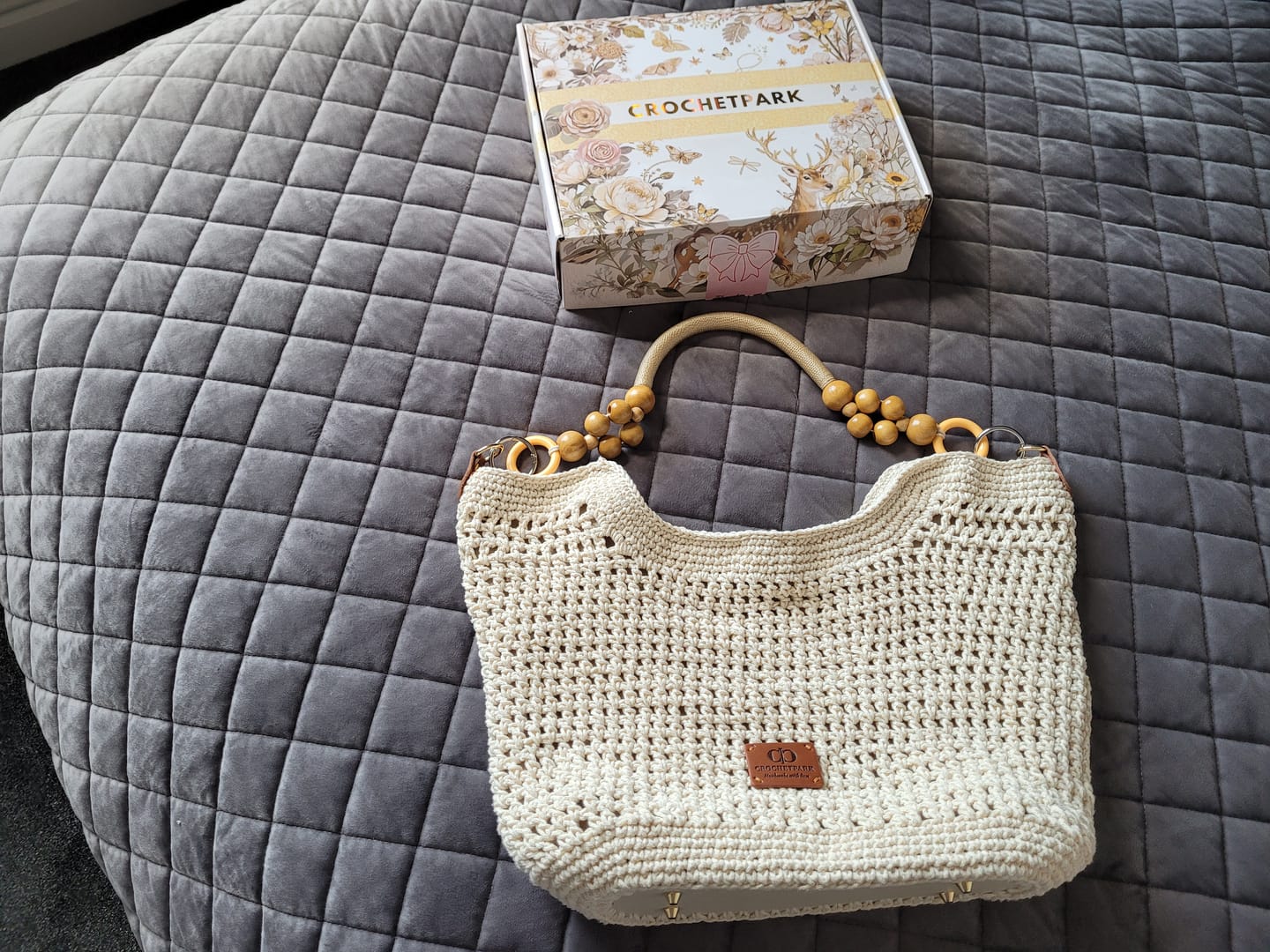 Customer photo review of CrochetPark™ Sunny Beach Tote crochet kit
