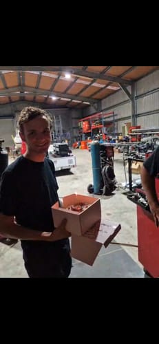 Customer photo review of Same Day Chocolate Cake