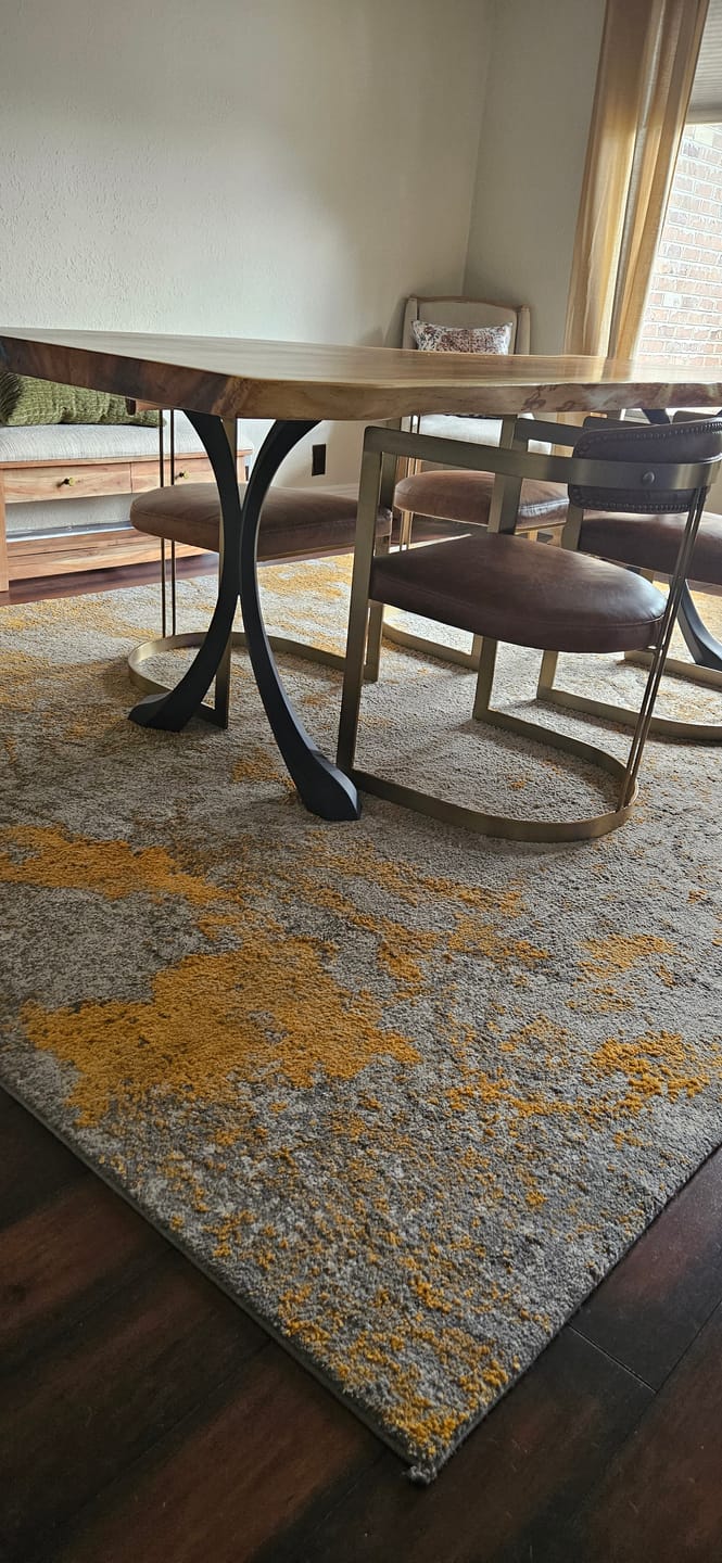 Customer photo review of Table Legs 421 Xeni 28.2" H X-Shaped Metal Dining Furniture