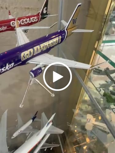 Customer video review of GEMINI200 ALASKA/HORIZON E175 1/200 UNIV OF WASH REG#N662QX
