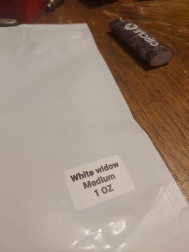 Customer photo review of White Widow THCA Flower Ounce Mediums (BOGO)