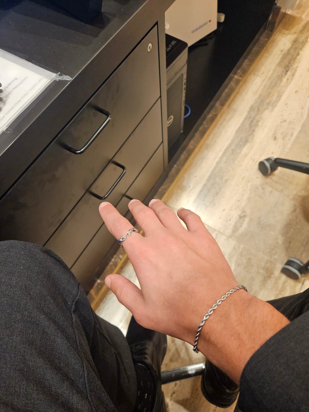 Customer photo review of Creation of Adam Ring